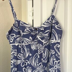 Tommy Bahama Blue and White Floral Sundress in great  condition.